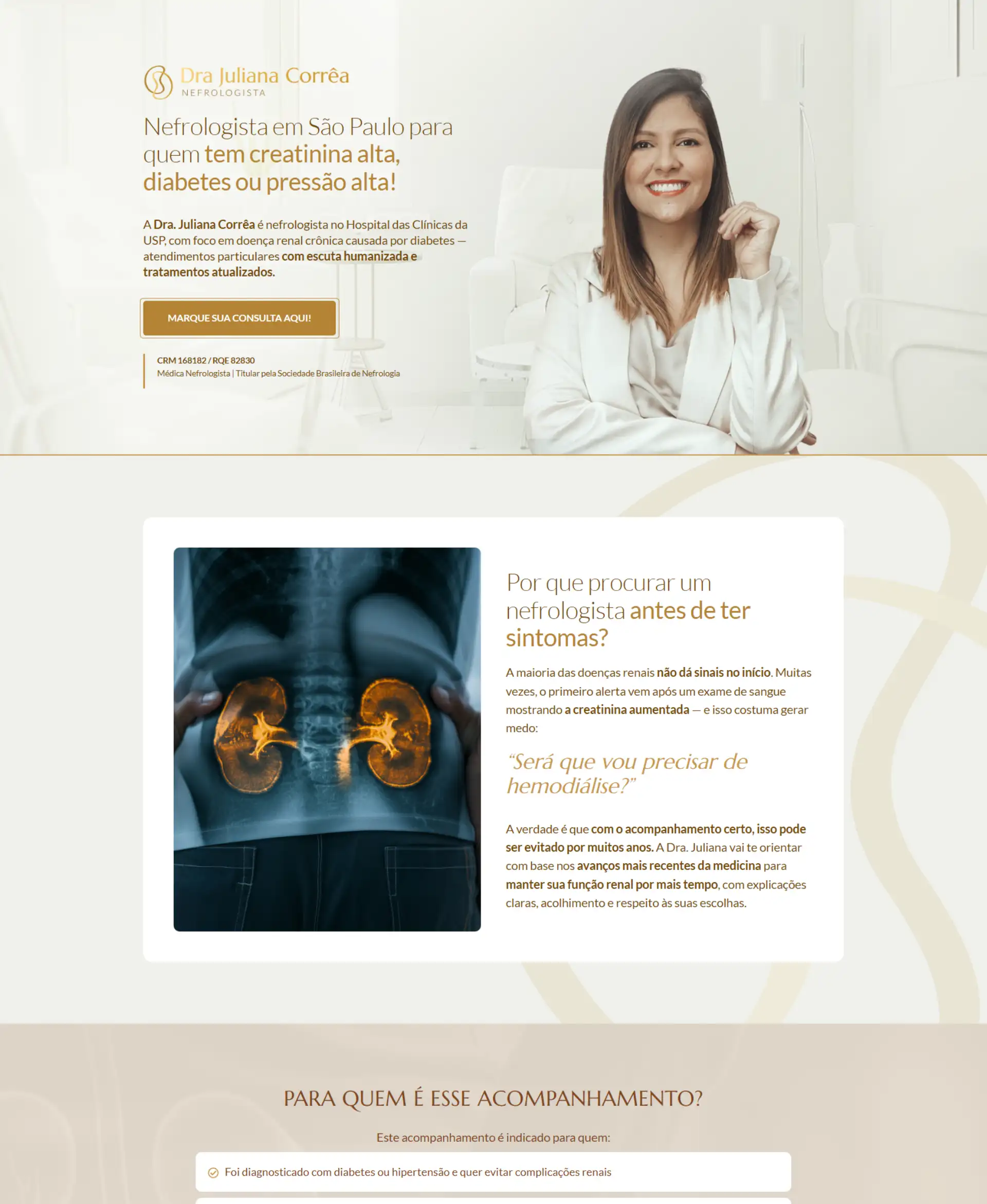 Agencia Onemed Estratégias para Clínicas e Consultórios Dra Juliana Corrêa Sites para Nefrologista imagem 03 - 2025